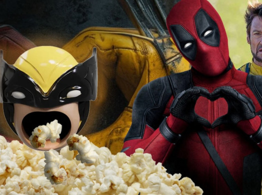 Balde de pipoca e produtos de Deadpool