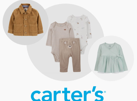 Compre roupas de qualidade para o seu bebê na Carter´s dos EUA