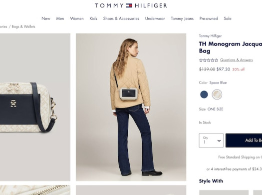 Onde encomendar bolsas Tommy Hilfiger