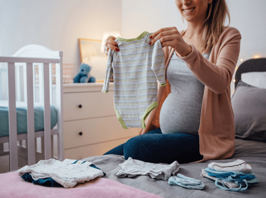 Roupas infantis em promoção