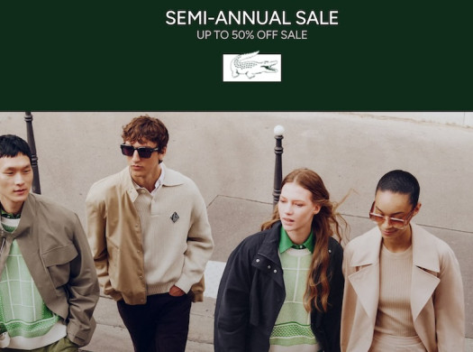 Sapatos Lacoste em lojas online dos EUA