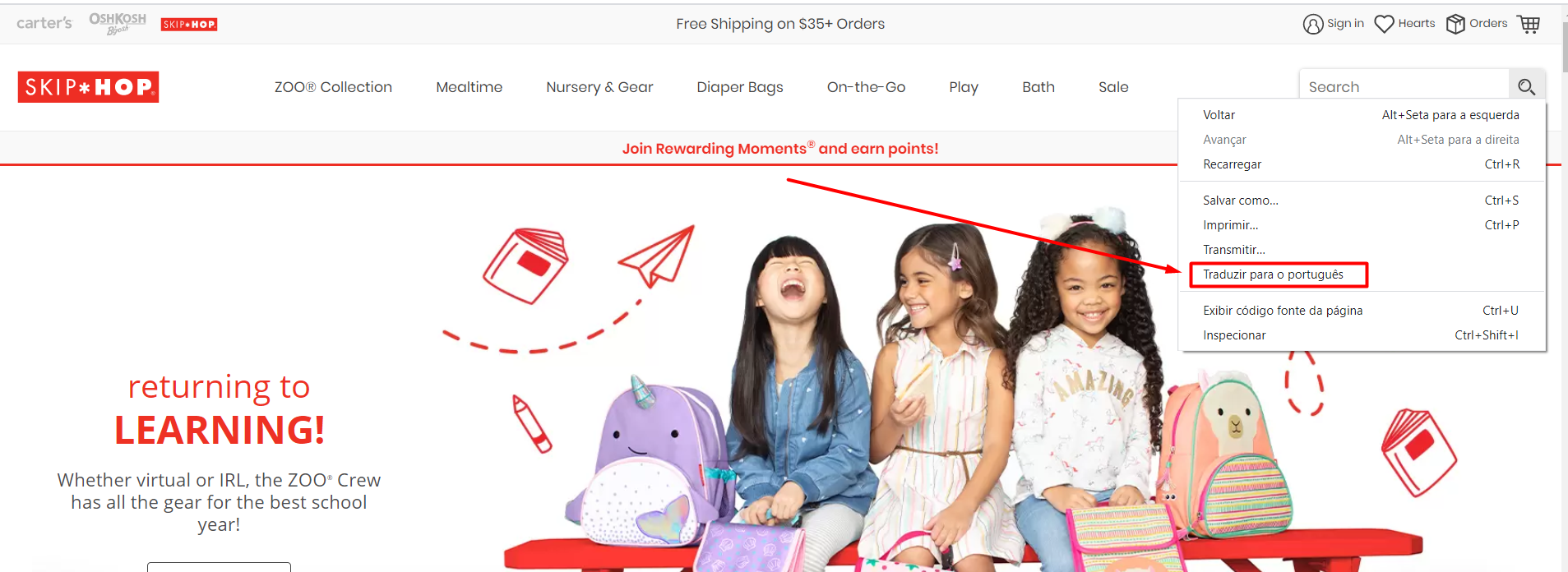 Blog Qwintry, imagem 7 Como comprar mochilas Skip Hop EUA