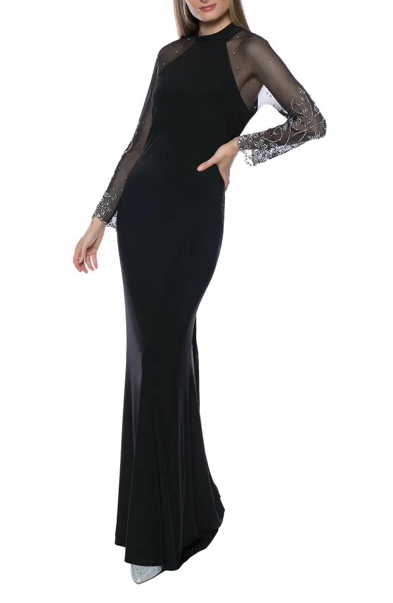 Модное черное платье на выпускной