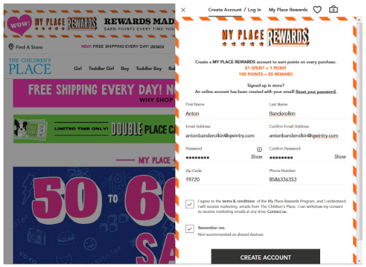 Как покупать на сайте Childrens Place - Блог Бандерольки, рис. 1 Children's Place 7