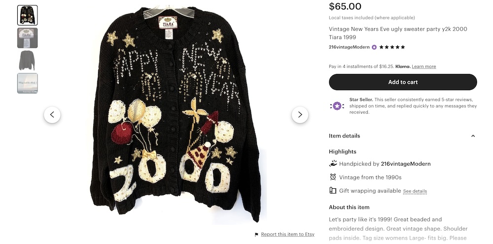 How Y2K sweaters are trending in 2024-2025? - The Qwintry blog, pic. 1 Y2K Christmas sweater