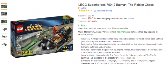 Ассортимент - Блог Бандерольки, рис. 4 Lego Super Heroes 7