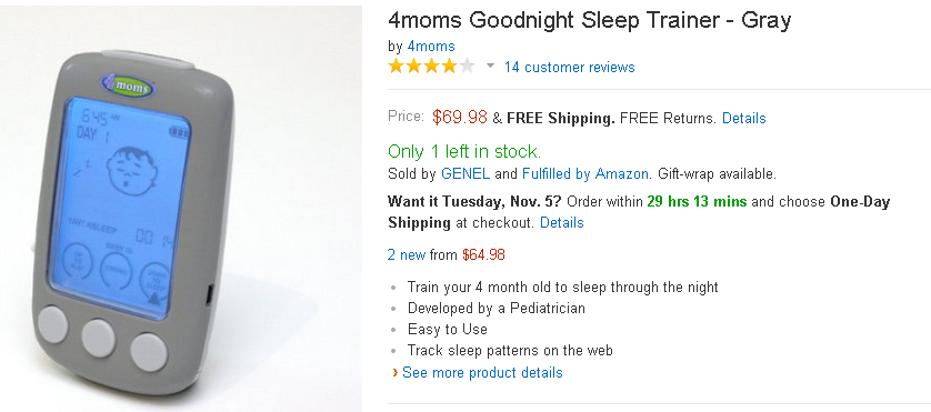 Good night sleep trainer - Блог Бандерольки, рис. 1 4moms 4