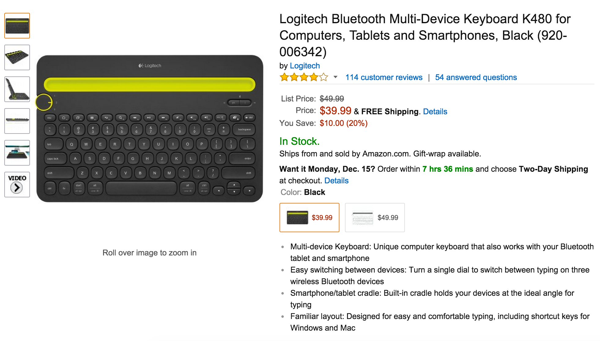 Как подключить клавиатуру logitech k480 к компьютеру