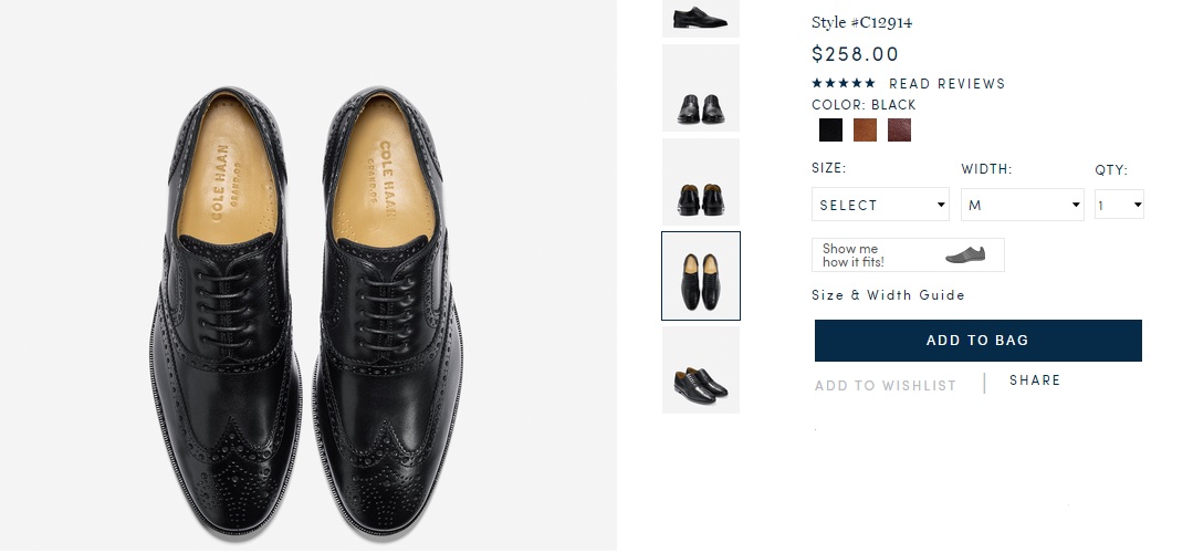 История бренда - Блог Бандерольки, рис. 7 Cole Haan оксфорды