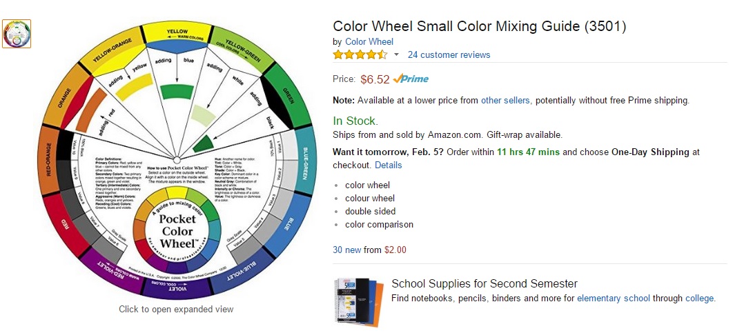 Блог Бандерольки, рис. 14 цветовой круг 14