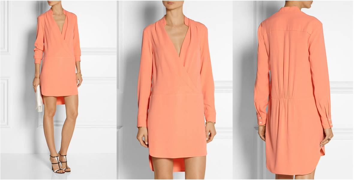 THAKOON (Wrap-effect crepe mini dress)