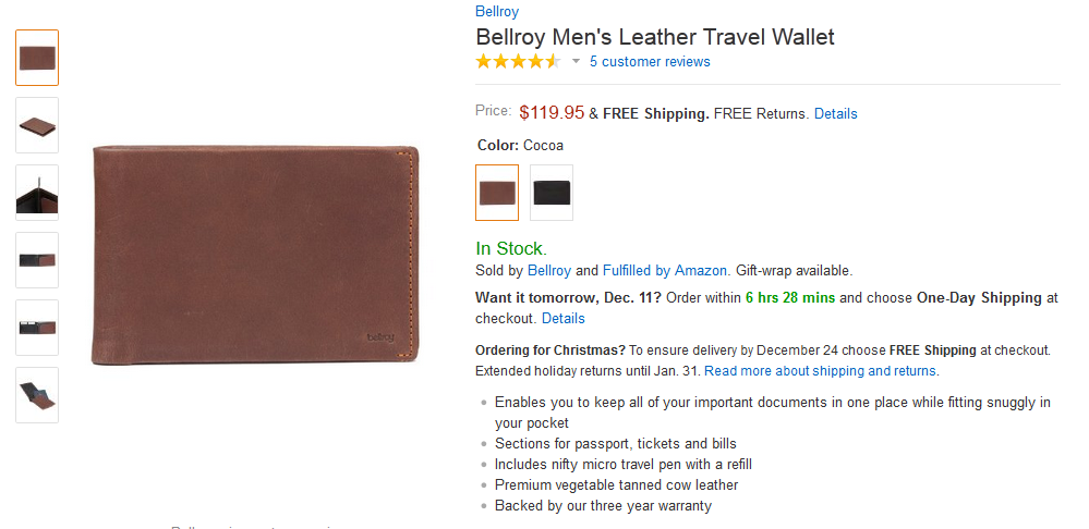 Bellroy Travel Wallet - Блог Бандерольки, рис. 1 Хороший кошелек 7