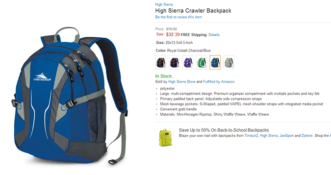 Element, High Sierra, Wenger 3