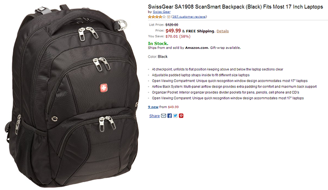 Element, High Sierra, Wenger 5