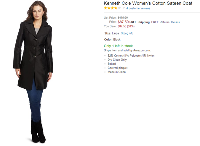 Куртки и пальто - Блог Бандерольки, рис. 2 Женская одежда от Kenneth Cole 2