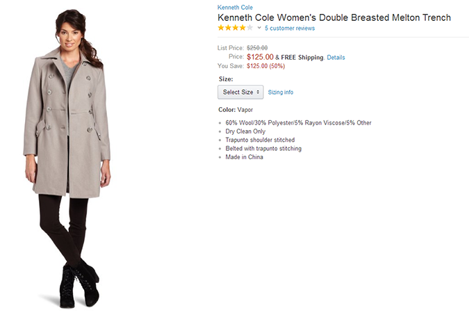 Куртки и пальто - Блог Бандерольки, рис. 4 Женская одежда от Kenneth Cole 4