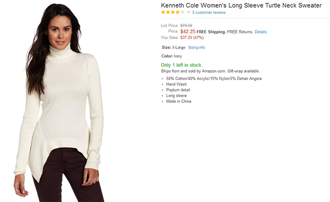 Свитеры и кофты - Блог Бандерольки, рис. 1 Женская одежда от Kenneth Cole 6