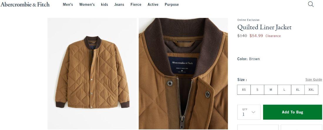 Abercrombie & Fitch одежда мужская