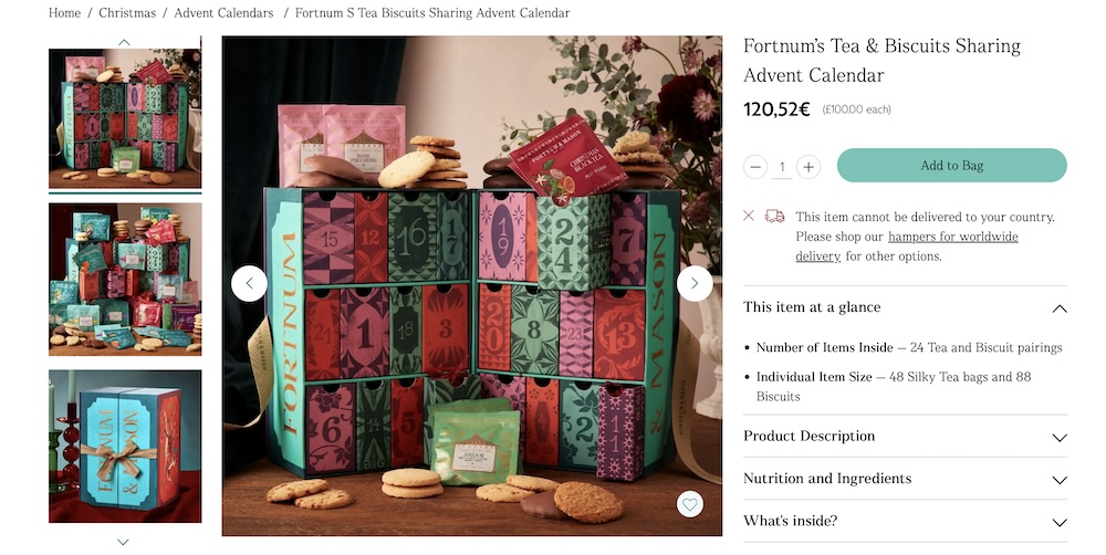 адвент календарь чай