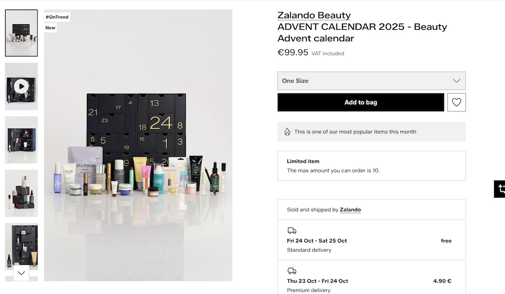 адвент календарь косметика