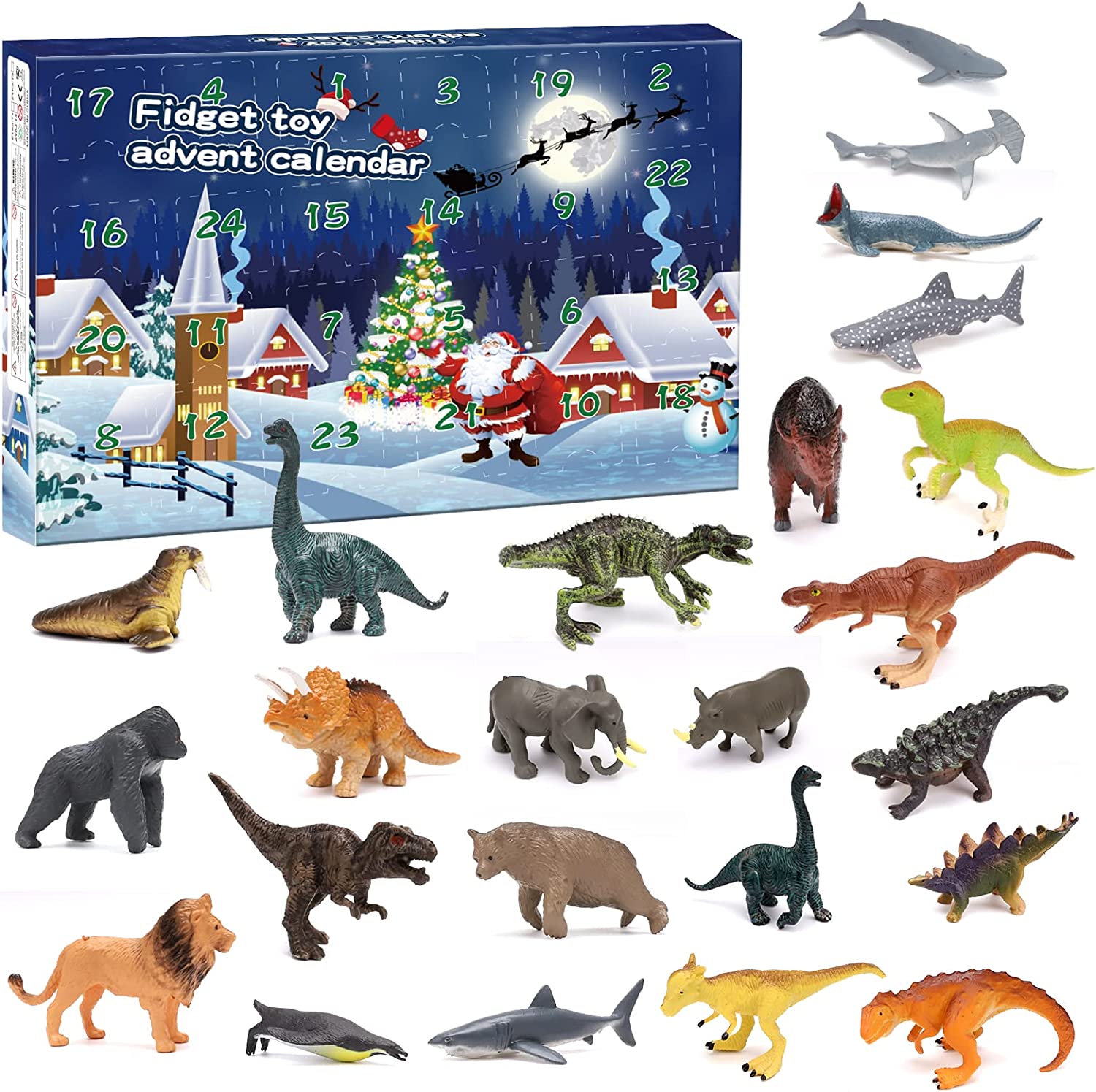 адвент календарь динозавры