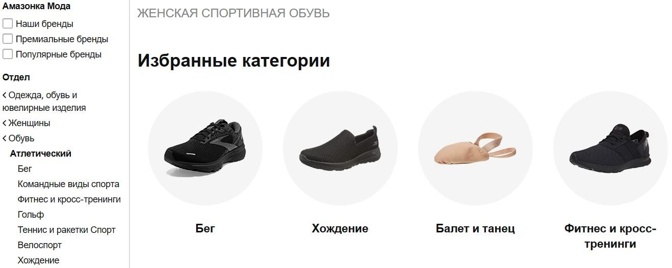 Amazon каталог на русском