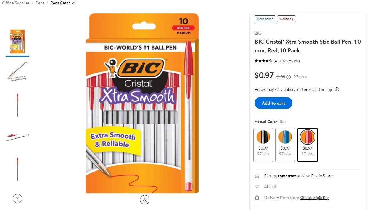 Как заказать через Бандерольку - Блог Бандерольки, рис. 2 набор шариковых ручек дешево