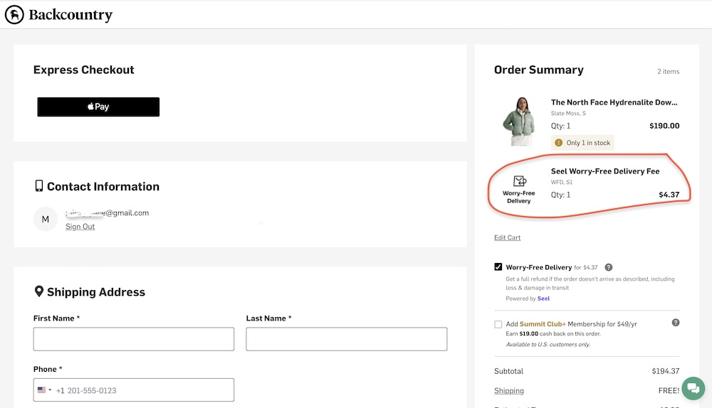 Кэшбэк, регистрация и оформление покупки, рис. 3