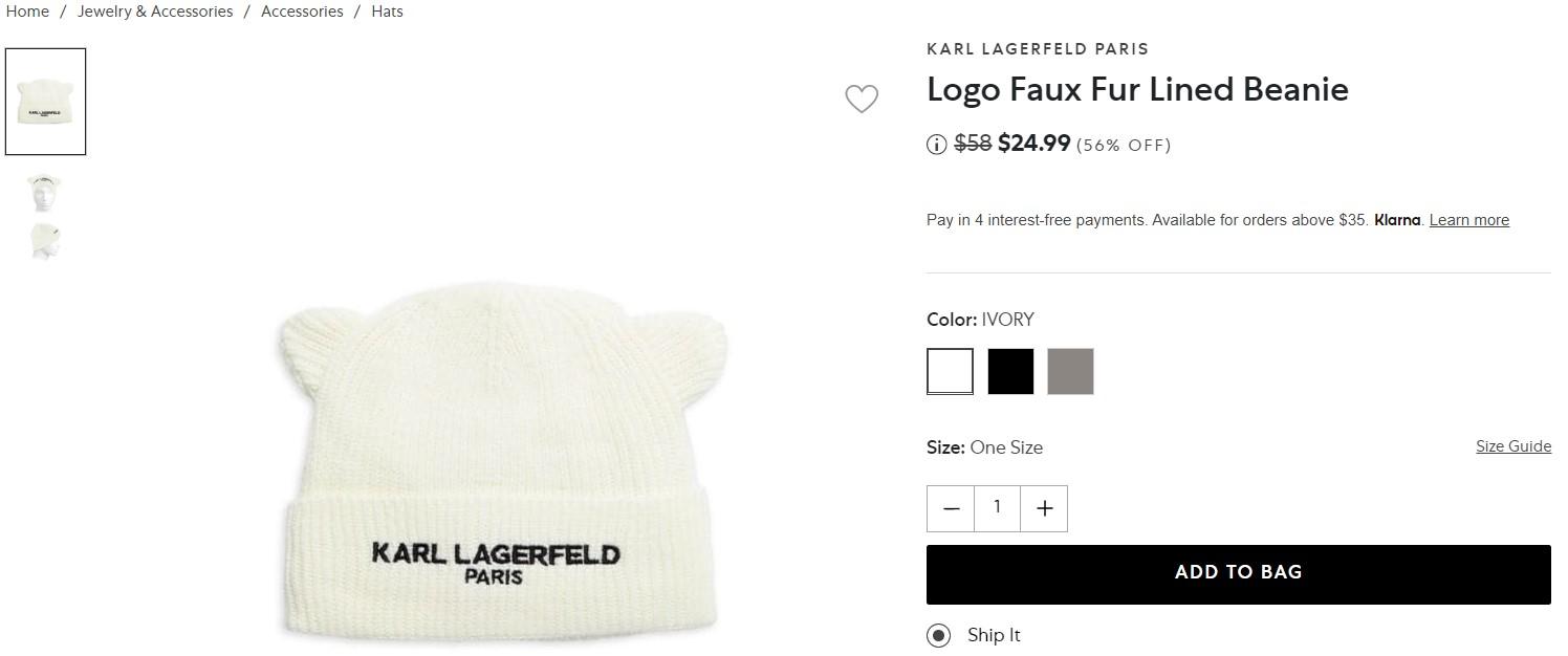 брендовая женская шапка купить