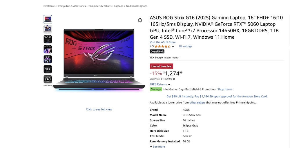 Игровые ноутбуки Черная пятница - Блог Бандерольки, рис. 1 игровые ноутбуки черная пятница