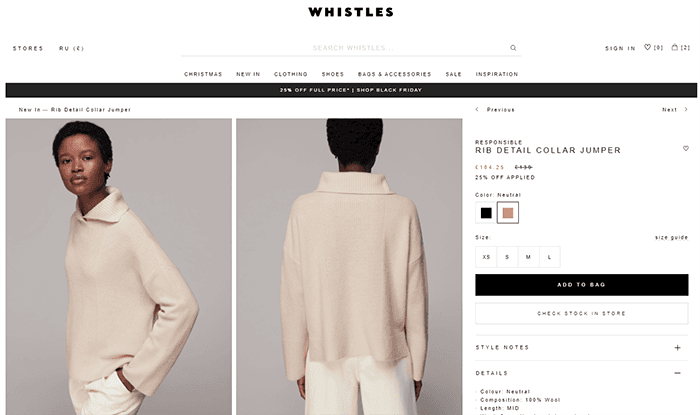 Whistles - Блог Бандерольки, рис. 1 британский бренд Whistles