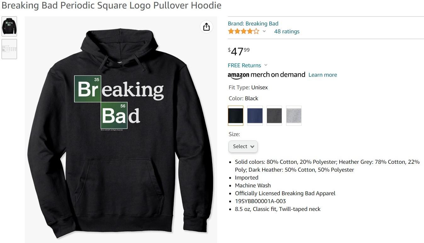 Оригинальный мерч из США - Блог Бандерольки, рис. 1 худи с принтом купить