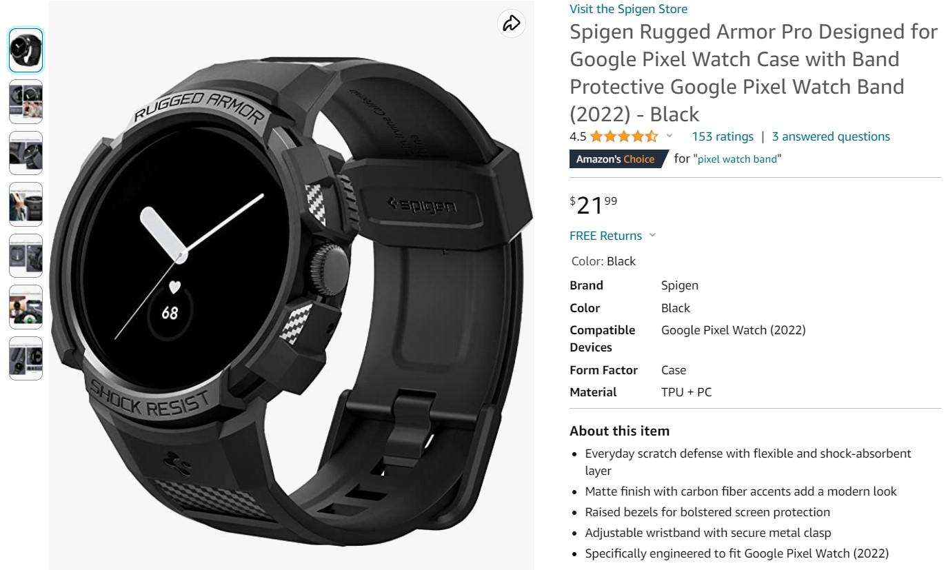 ударопрочный кейс для Pixel Watch