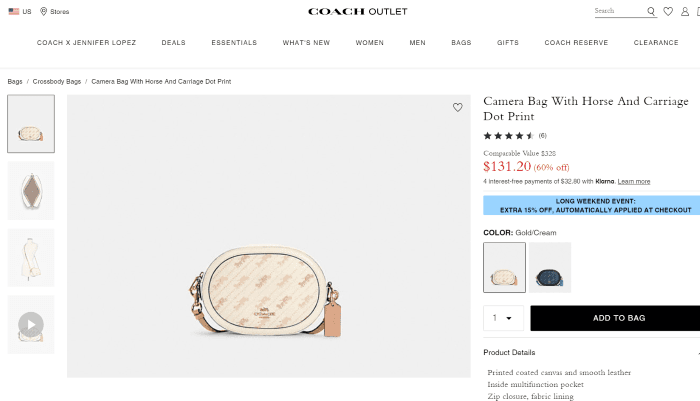 COACH Outlet: скидки до 65% на сумки, рюкзаки и кошельки - Блог Бандерольки, рис. 1 Распродажа COACH