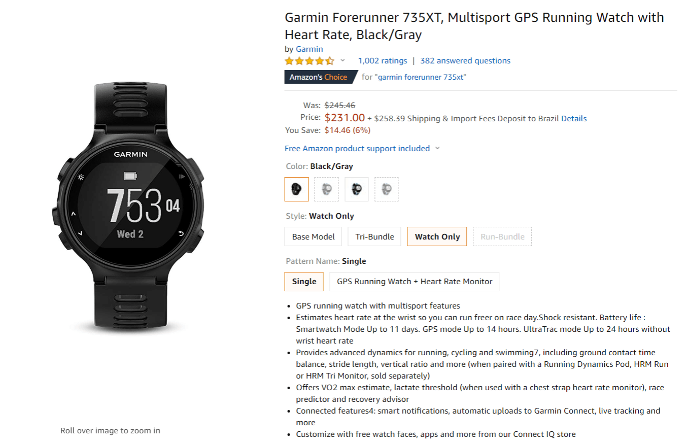 Comprar garmin forerunner online 735xt