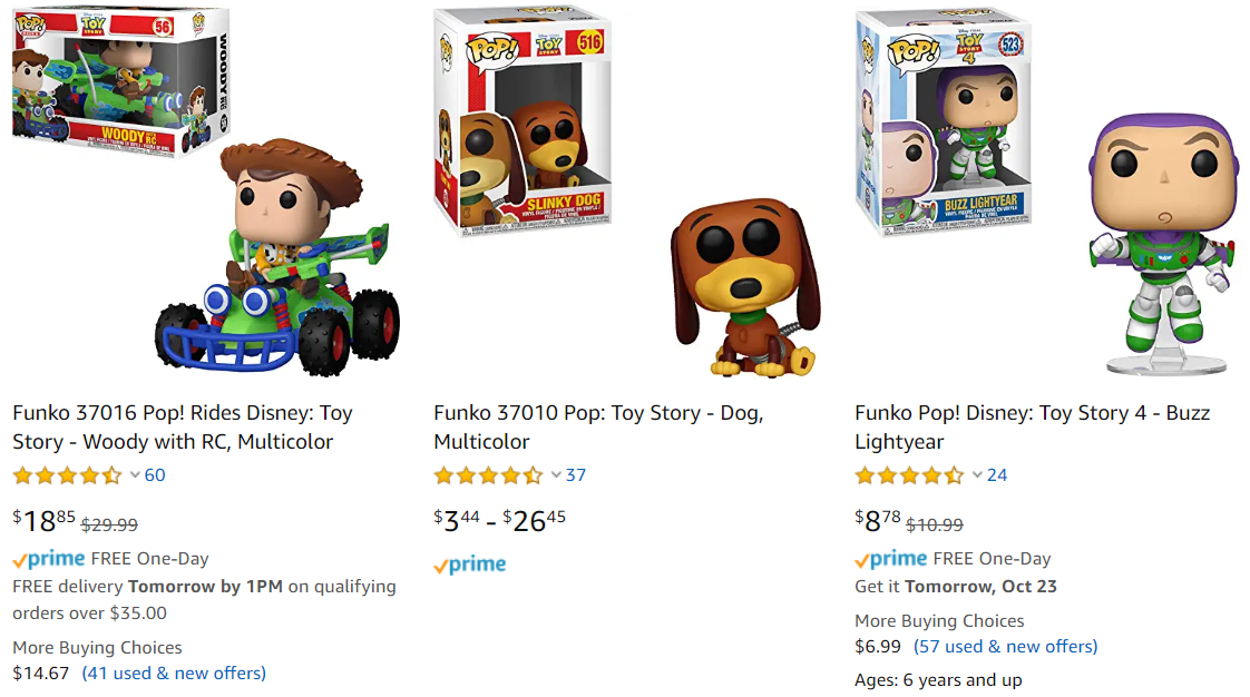 Funko Pop Toy Story a partir e $3.44 - Blog Qwintry, imagem 1 Funko Pop Toy Story a partir e $3.44, imagem 1