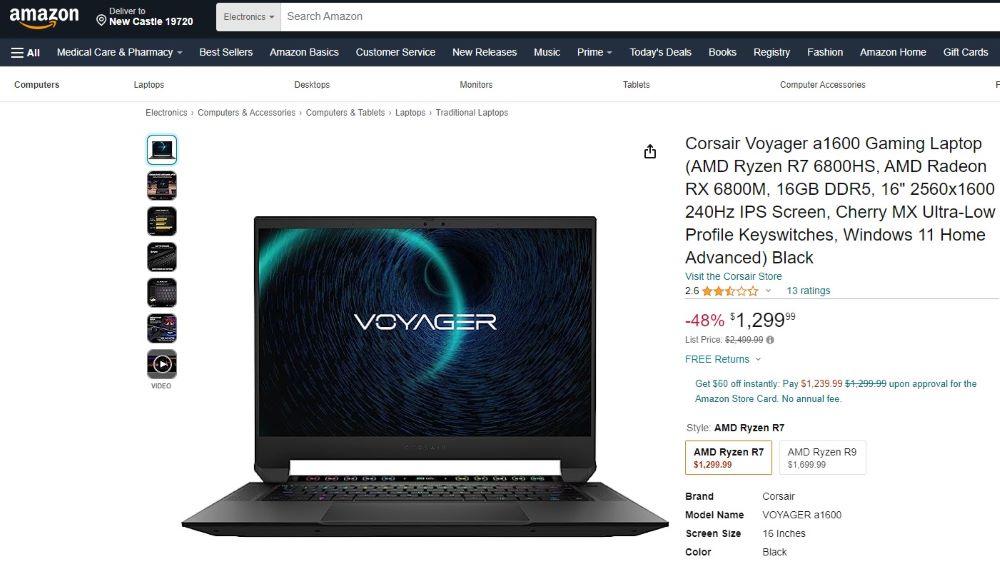 Доставка геймерских ноутбуков - Блог Бандерольки, рис. 2 купить ноутбук Corsair