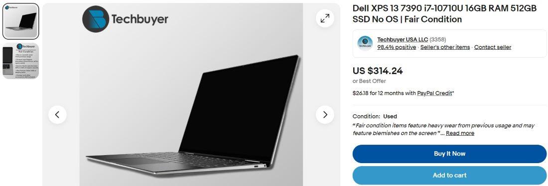 Dell XPS 13 цена