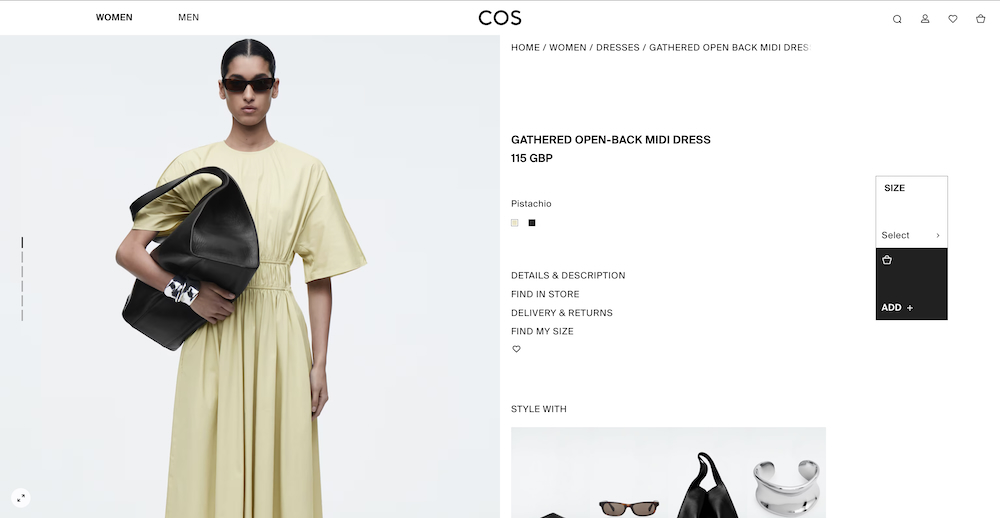 Где выгоднее купить одежду COS, рис. 1