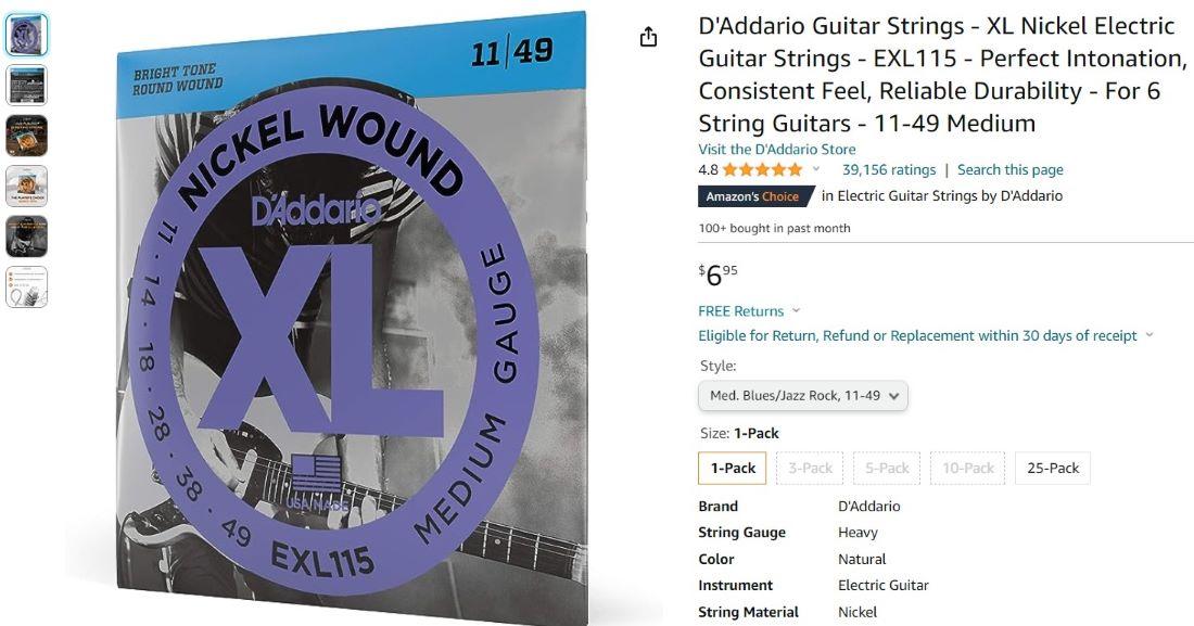 Где купить струны для гитары - Блог Бандерольки, рис. 3 струны для гитары купить