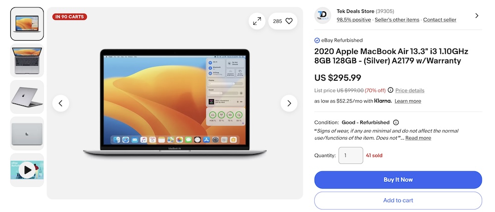 Цена в долларах прошлых поколений MacBook - Блог Бандерольки, рис. 2 MacBook цена в долларах