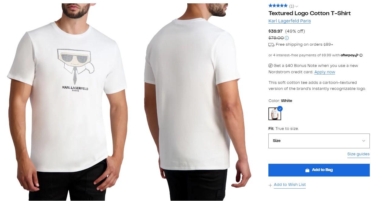 Стоимость футболок в Америке - Блог Бандерольки, рис. 1 Karl Lagerfeld футболка мужская