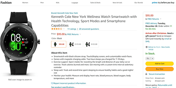 смарт-часы кеннет коул