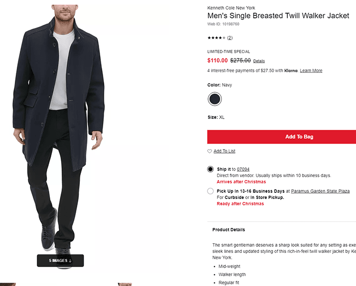 пальто кеннет коул