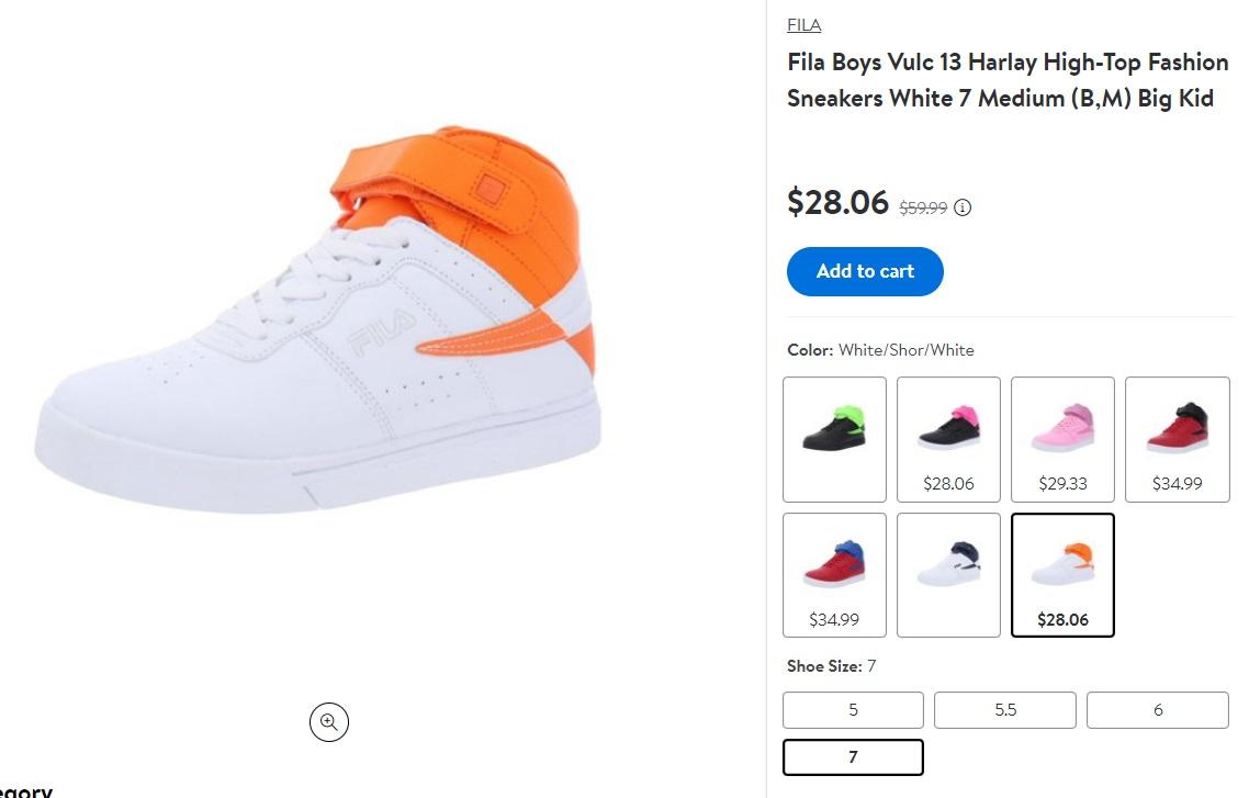 кроссовки Fila детское