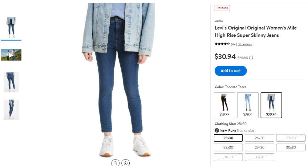 Levi's со скидкой в американских онлайн-магазинах - Блог Бандерольки, рис. 3 Levi's скидки в Америке