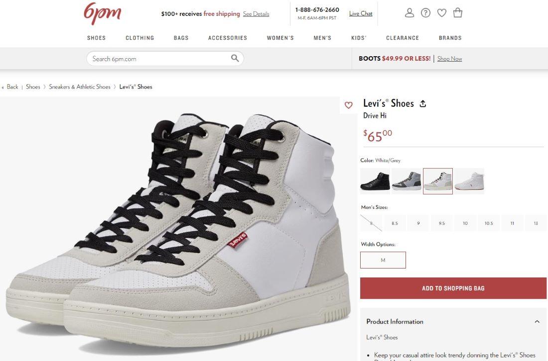 Классические и оригинальные кроссовки Levi's - Блог Бандерольки, рис. 1 Levi's кроссовки купить