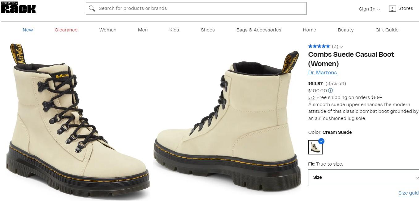 Doc martens at nordstrom hot sale rack