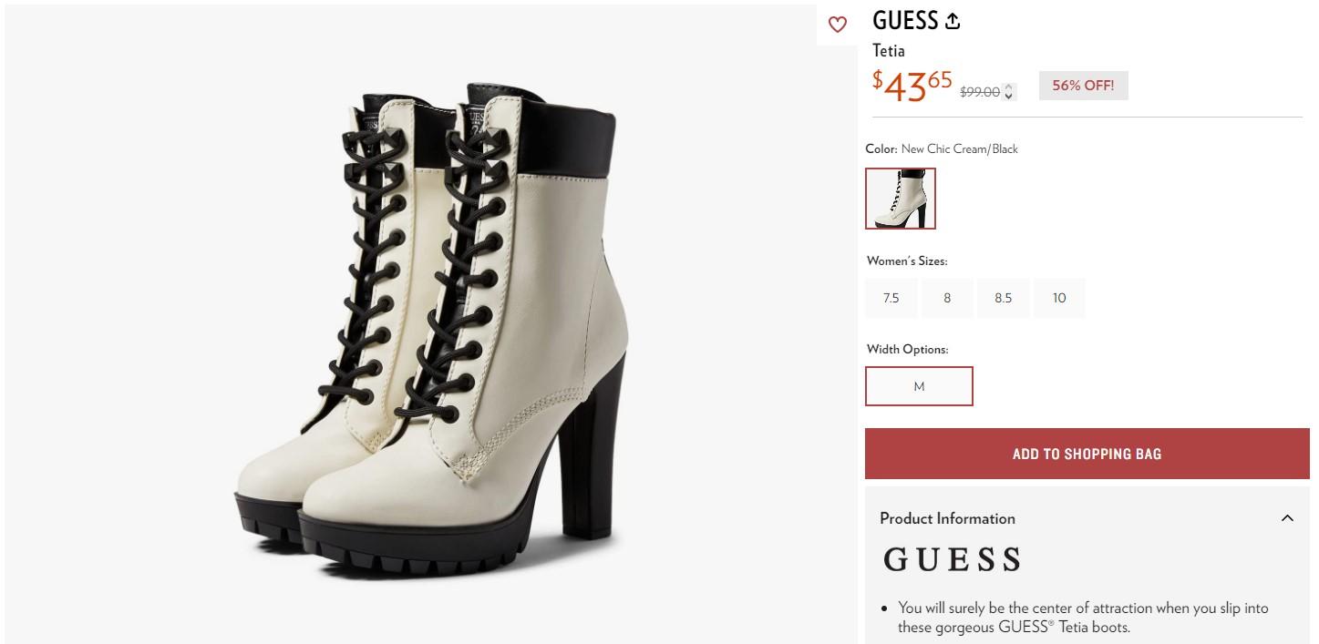Актуальные модели обуви Guess - Блог Бандерольки, рис. 2 обувь Guess