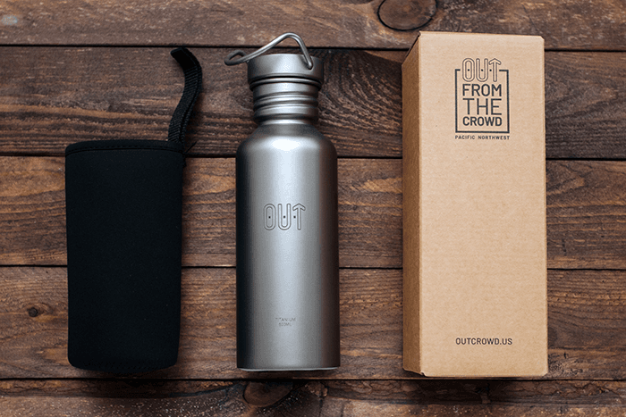 Титановая бутылка OUT
